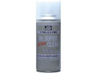Mr.Hobby - Mr. Super Clear UV Cut Flat Spray matēta laka, 170 ml, B-523 cena un informācija | Modelēšanas un zīmēšanas piederumi | 220.lv