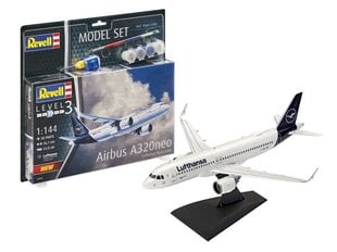Revell - Airbus A320 neo Lufthansa Model Set, 1/144, 63942 cena un informācija | Revell Rotaļlietas, bērnu preces | 220.lv