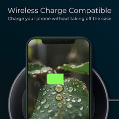 Чехол Moozy Lifestyle для iPhone 12 mini, силиконовый чехол с матовым покрытием и подкладкой из мягкой микрофибры, темно-зеленый цена и информация | Чехлы для телефонов | 220.lv