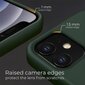 Moozy Lifestyle telefona vāciņš saderīgs ar iPhone 12 mini – augstvērtīga silikona apvalks ar matētu virsmu un mīkstu mikrošķiedras oderi, Tumši zaļš cena un informācija | Telefonu vāciņi, maciņi | 220.lv