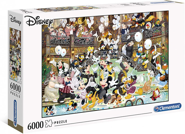 Puzle Clementoni Disney Gala 36525 Disneja svētki, 6000 d. цена и информация | Puzles, 3D puzles | 220.lv