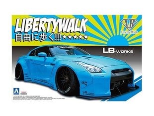 Сборная пластиковая модель Aoshima - Nissan LB Works R35 GT-R Ver.1, 1/24, 05402 цена и информация | Конструкторы и кубики | 220.lv