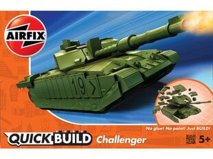 Конструктор Airfix - QUICK BUILD Challenger Tank Green, J6022 цена и информация | Конструкторы и кубики | 220.lv