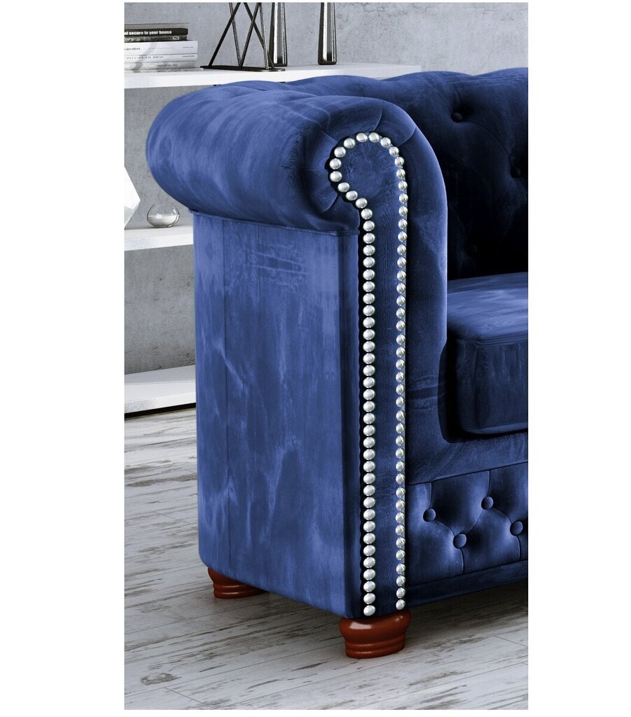 Dīvāns Ropez York 2, zils cena un informācija | Dīvāni | 220.lv
