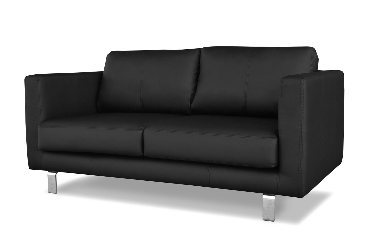 Dīvāns Ropez Boston 3S, melns cena un informācija | Dīvāni | 220.lv