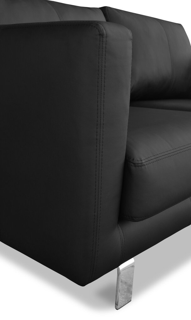 Dīvāns Ropez Boston 2S, melns цена и информация | Dīvāni | 220.lv