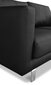 Dīvāns Ropez Boston 2S, melns cena un informācija | Dīvāni | 220.lv