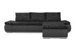 Universālais stūra dīvāns Ropez Acra, pelēks/melns