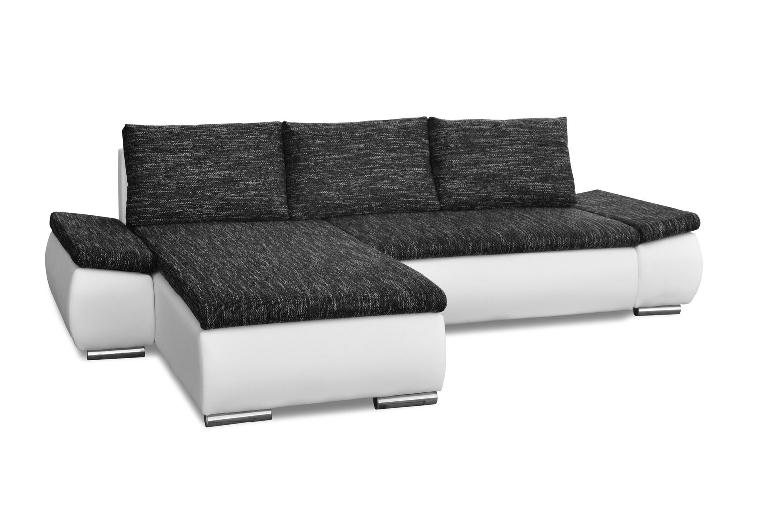 Universālais stūra dīvāns Ropez Acra, krēmkrāsas/melns cena un informācija | Stūra dīvāni | 220.lv