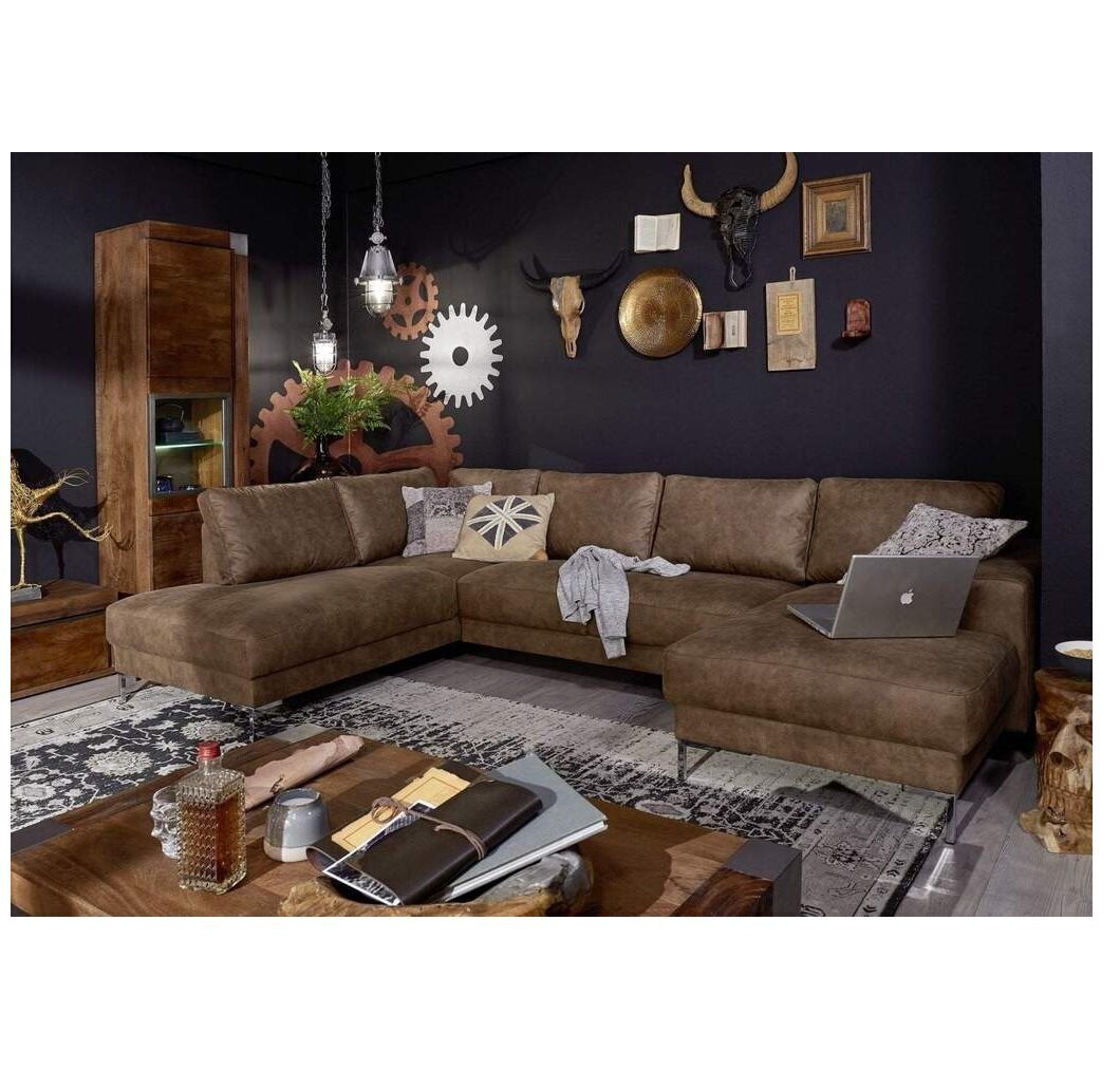 Stūra dīvāns Ropez Sioux U, brūns цена и информация | Stūra dīvāni | 220.lv