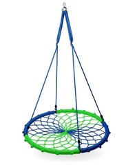 Dārza šūpoles "Stārķa ligzda” Nils Camp, 100 cm, 180 kg, zaļas / zilas цена и информация | Качели | 220.lv