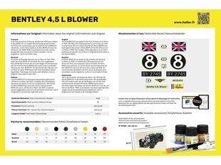 Heller - Bentley 4.5 L Blower dāvanu komplekts, 1/24, 56722 цена и информация | Конструкторы и кубики | 220.lv