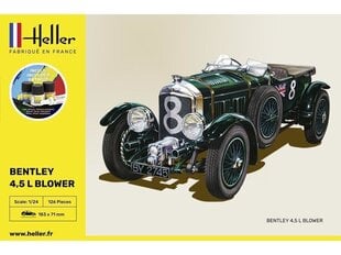 Сборная пластиковая модель Heller - Bentley 4.5 л, Blower, подарочный набор, 1/24, 56722 цена и информация | Конструкторы и кубики | 220.lv