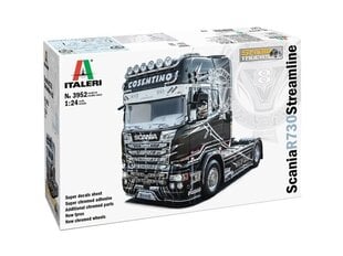 Сборная пластиковая модель Italeri - Scania R730 Streamline 4×2 Show Trucks Super Decal — Chromed Adhesive Sheet, 1/24, 3952 цена и информация | Конструкторы и кубики | 220.lv