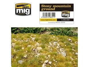 Грунт AMMO MIG - STONY MOUNTAIN GROUND, 8351 цена и информация | Конструкторы и кубики | 220.lv