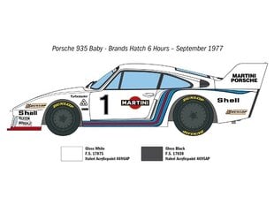 Italeri - Porsche 935 Baby, 1/24, 3639 цена и информация | Kонструкторы | 220.lv