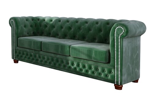 Dīvāns Ropez York 3, zaļš cena un informācija | Dīvāni | 220.lv
