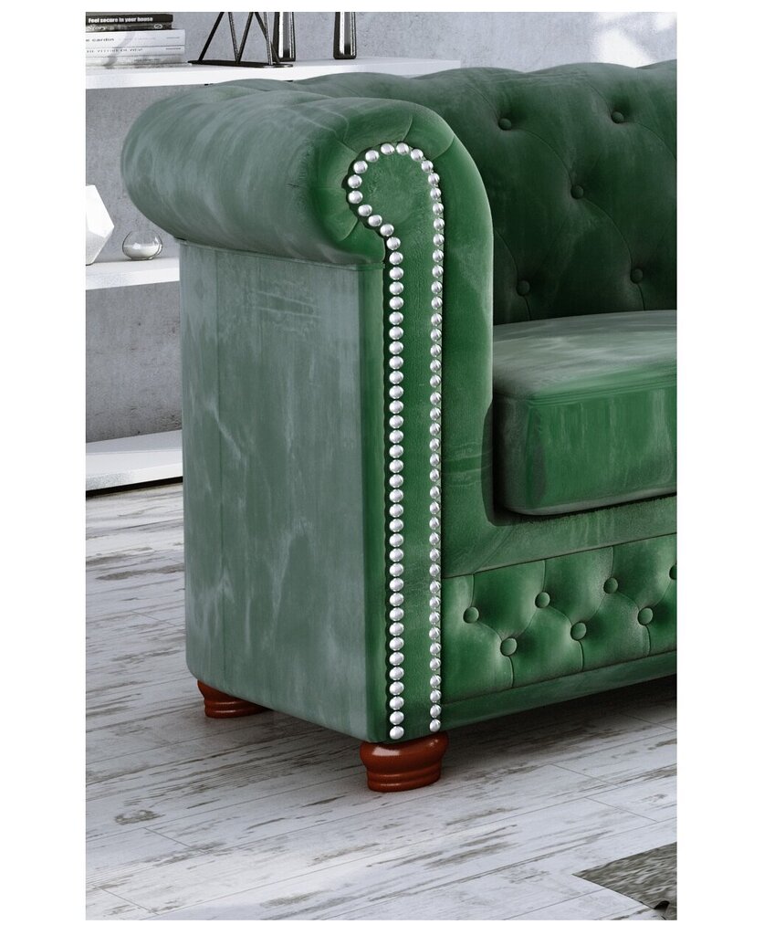 Krēsls Ropez York, zaļš cena un informācija | Atpūtas krēsli | 220.lv