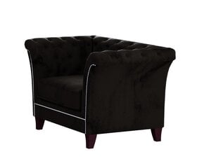 Krēsls Ropez Derby, melns цена и информация | Кресла в гостиную | 220.lv