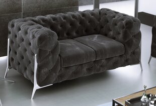 Dīvāns Ropez Chelsea Bis 2S, melns цена и информация | Диваны | 220.lv