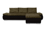 Universālais stūra dīvāns Ropez Acra, brūns/gaiši brūns