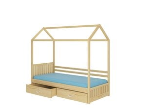 Gulta ADRK Furniture Rose 80x190 cm, gaiši brūna cena un informācija | Bērnu gultas | 220.lv