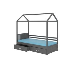 Кровать ADRK Furniture Rose 90x200 см, темно-серая цена и информация | Детские кровати | 220.lv