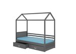 Кровать ADRK Furniture Rose 90x200 см, темно-серая
