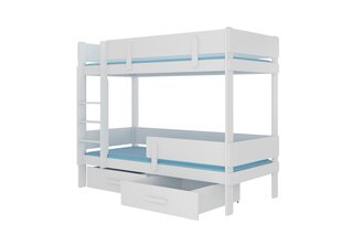 Кровать двухъярусная ADRK Furniture Etiona 90x200 см, белая цена и информация | Детские кровати | 220.lv