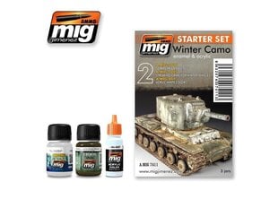 Набор акриловых красок AMMO MIG - WINTER CAMO SET - STARTER SET. AMIG7411 цена и информация | Принадлежности для рисования, лепки | 220.lv