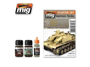 AMMO MIG - GERMAN TANKS -STARTER SET. AMIG7412 цена и информация | Принадлежности для рисования, лепки | 220.lv