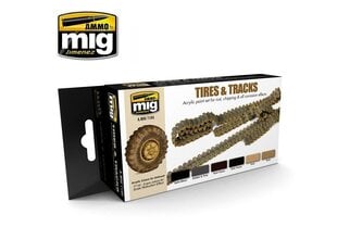 AMMO MIG - TIRES AND TRACKS. AMIG7105 cena un informācija | Modelēšanas un zīmēšanas piederumi | 220.lv