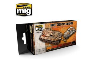 AMMO MIG - RUST EFFECTS COLORS. AMIG7106 cena un informācija | Modelēšanas un zīmēšanas piederumi | 220.lv