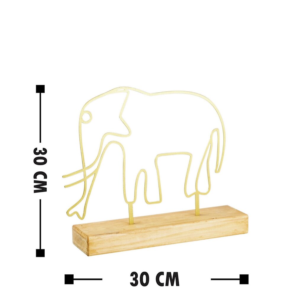 Dekoratīva figūriņa Elephant Gold cena un informācija | Interjera priekšmeti | 220.lv