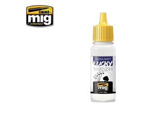 AMMO MIG - ULTRA-MATT LUCKY VARNISH īpaši matēta akrila laka, 17ml. AMIG2054 cena un informācija | Modelēšanas un zīmēšanas piederumi | 220.lv