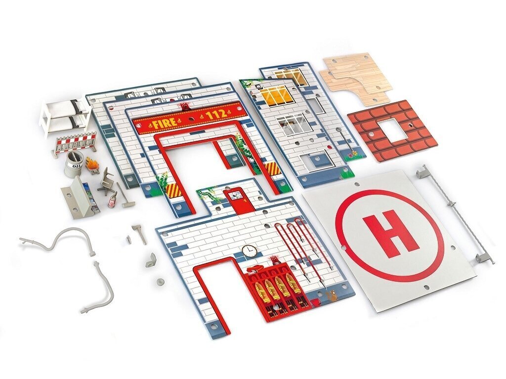 Revell - JUNIOR KIT Play Set Fire Station, 1/20, 00852 cena un informācija | Konstruktori | 220.lv