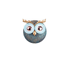 Metāla sienas dekorācija Owl 3 Copper, 19x19 cm cena un informācija | Interjera priekšmeti | 220.lv