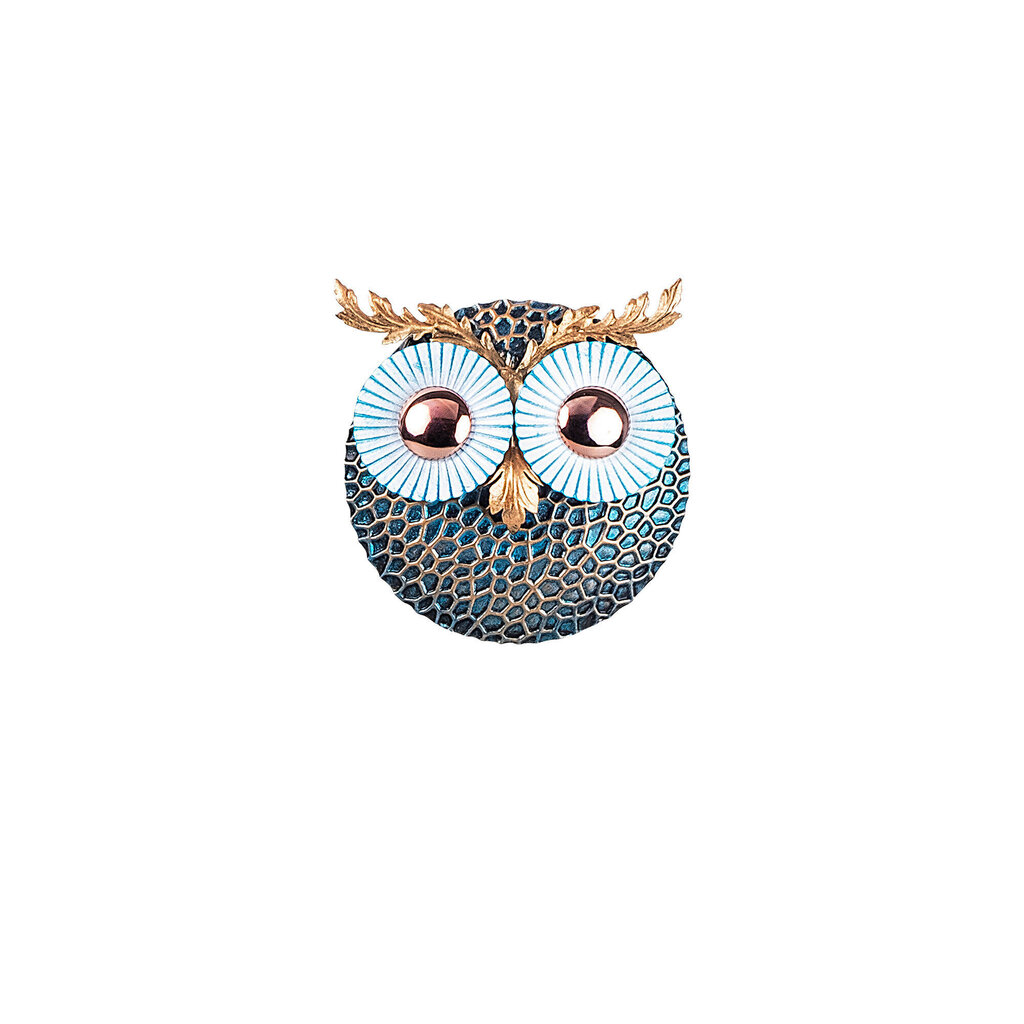 Metāla sienas dekorācija Owl 3 Copper, 19x19 cm цена и информация | Interjera priekšmeti | 220.lv