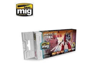 AMMO MIG - METALLIC MECHAS COLOR SET. AMIG7158 цена и информация | Принадлежности для рисования, лепки | 220.lv