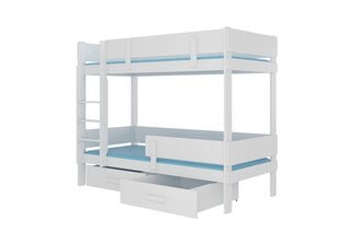 Двухъярусная кровать ADRK Furniture Etiona 80x180 cм, белая цена и информация | Детские кровати | 220.lv