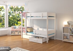 Divstāvu gulta ADRK Furniture Ada 80x180cm, balta cena un informācija | Bērnu gultas | 220.lv