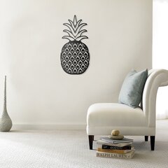 Metāla sienas dekorācija Pineapple, 35x70 cm cena un informācija | Interjera priekšmeti | 220.lv