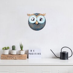 Metāla sienas dekorācija Owl 3 Silver, 19x19 cm цена и информация | Детали интерьера | 220.lv