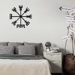 Metāla sienas dekorācija Vegvisir, 60x60 cm cena un informācija | Interjera priekšmeti | 220.lv