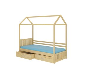 Кровать ADRK Furniture Rose 90x200 см, светло-коричневая цена и информация | Детские кровати | 220.lv
