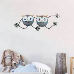 Metāla sienas dekorācija Owl 3, 77x28 cm цена и информация | Детали интерьера | 220.lv