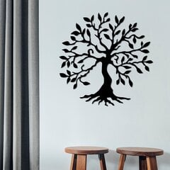 Металлическая декорация на стену Дерево 3, 60x60 см цена и информация | Детали интерьера | 220.lv