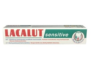 Зубная паста Lacalut Sensitive 75ml цена и информация | Зубные щетки, пасты | 220.lv