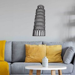 Metāla sienas dekorācija Pisa Tower, 27.5x70 cm cena un informācija | Interjera priekšmeti | 220.lv