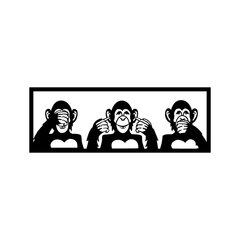 Metāla sienas dekorācija Three Monkeys S, 50x18 cm cena un informācija | Interjera priekšmeti | 220.lv